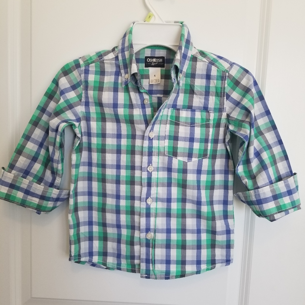 Botton down beautiful multicolor kids shirt